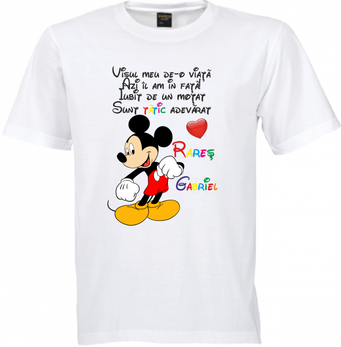 Tricouri personalizate cu Mickey pentru primul moț al copilului tău [3]