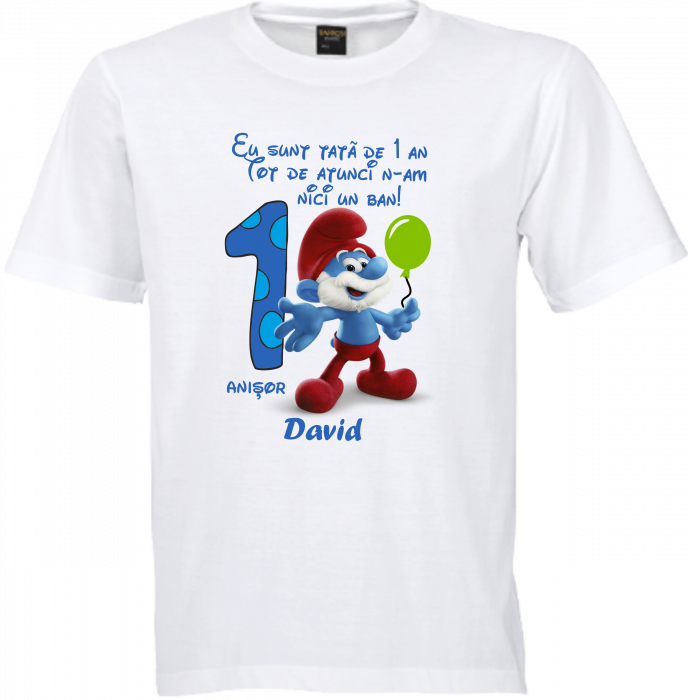 Tricouri Personalizate pentru moț cu tematica Ștrumfi [4]