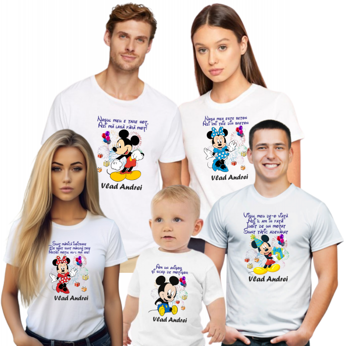 Tricouri tematice cu Mickey pentru moț – Ideal pentru o petrecere veselă și plină de magie. [2]