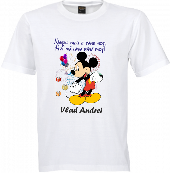 Tricouri tematice cu Mickey pentru moț – Ideal pentru o petrecere veselă și plină de magie. [6]