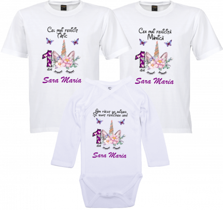 Model Unicorn - Cadoul Perfect: Tricouri Personalizate pentru Aniversări