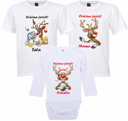 Tricouri de Crăciun - Crăciunul Perfect: Primul cu Mami și Tati