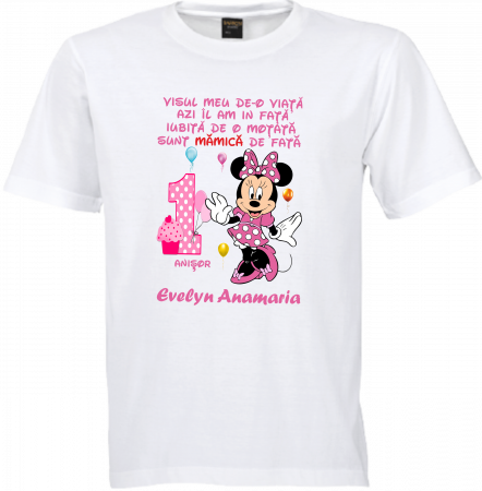 Minnie aduce zâmbete la petrecerea de moț – Tricouri personalizate [3]