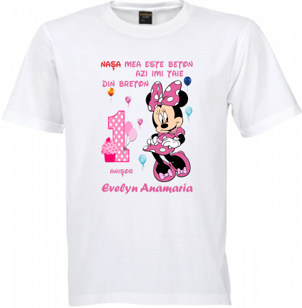 Minnie aduce zâmbete la petrecerea de moț – Tricouri personalizate [5]