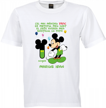 Moț de poveste cu Mickey – Tricou personalizat cu numele copilului [2]