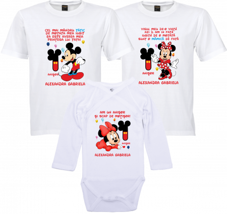 Model Mickey și Minnie Mouse - Primul Moț cu Minnie și Mickey – Distracție Asigurată