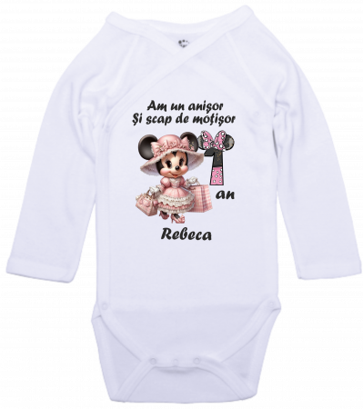 Primul moț cu Minnie – Tricou adorabil pentru sărbătorită [4]