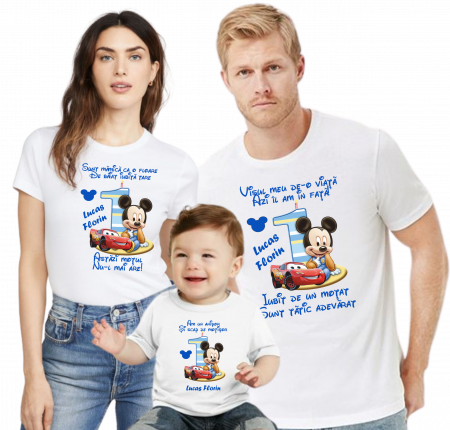 Primul moț cu stil! Tricou cu Mickey personalizat [1]
