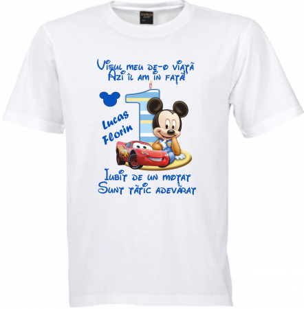 Primul moț cu stil! Tricou cu Mickey personalizat [3]