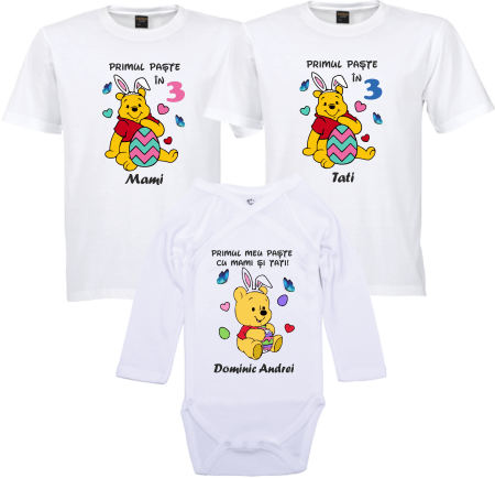 TRICOURI PENTRU PAȘTE - Tricou Baby First Easter – Personalizat