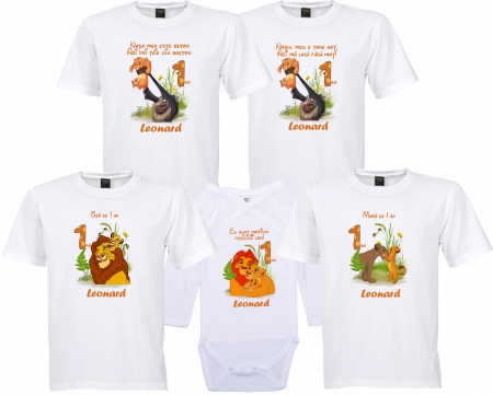 Model Simba Lion King - Tricou de Moț Cu Simba  din „Regele Leu”, pentru băieței aventurieri