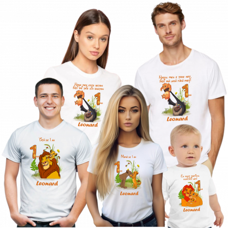 Tricou de Moț Cu Simba  din „Regele Leu”, pentru băieței aventurieri [1]