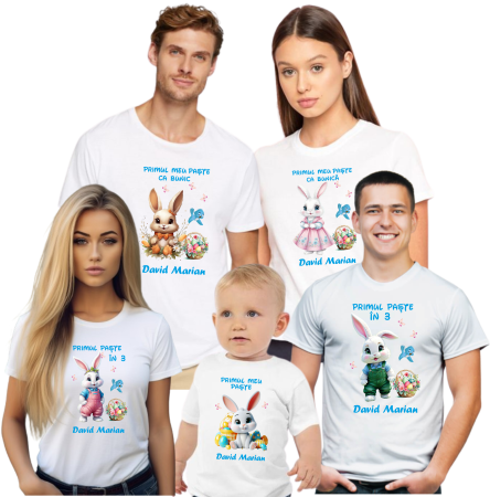 Tricou Paște „Easter ” Pastel Minimal – Bumbac Premium [1]