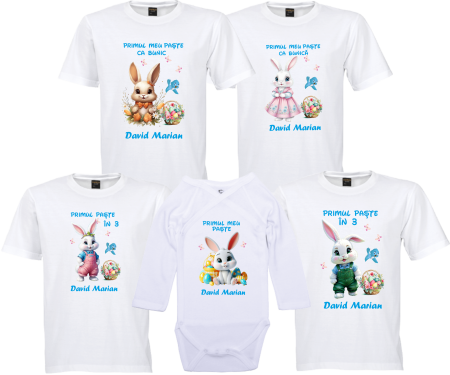 TRICOURI PENTRU PAȘTE - Tricou Paște „Easter ” Pastel Minimal – Bumbac Premium