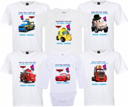 Model Cars - Tricou Personalizat Fulger McQueen – Aventură la fiecare purtare!
