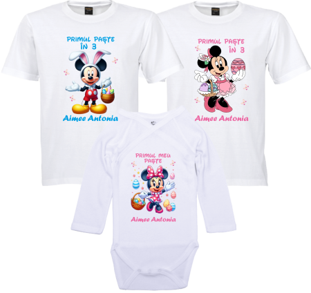 TRICOURI PENTRU PAȘTE - Tricou Personalizat Paște „Happy Easter Bunny”