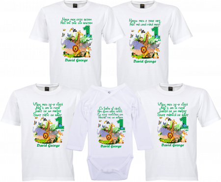 Model Safari - Tricouri Aniversare Cu Imprimeuri Haioase