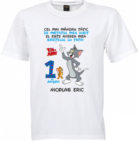 Tricouri Aniversare pentru Toată Familia cu Tom și Jerry [3]