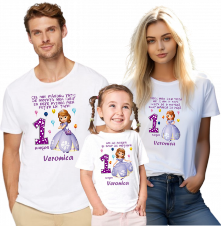 Tricouri Aniversare Personalizate – Prințesa Sofia [1]