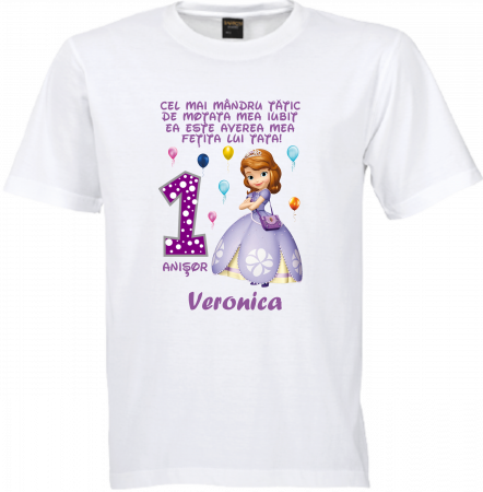 Tricouri Aniversare Personalizate – Prințesa Sofia [2]
