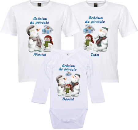 Tricouri de Crăciun - Tricouri Crăciun pentru părinti si bebeluș