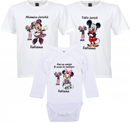 Model Mickey și Minnie Mouse - Tricouri cu Mickey Mouse pentru Zile Distractive