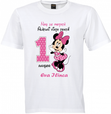 Tricouri drăgălașe, personalizate cu Minnie Mouse  [5]