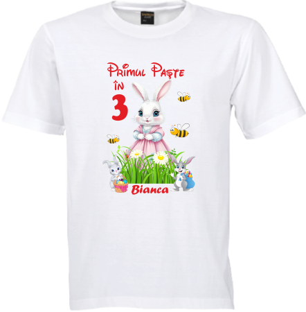 Tricouri Familie „Echipa Iepurașului” – Set Personalizat Paște [3]