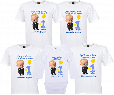 Model Baby Boss - Tricouri personalizate Baby Boss – Cadoul perfect pentru copii!