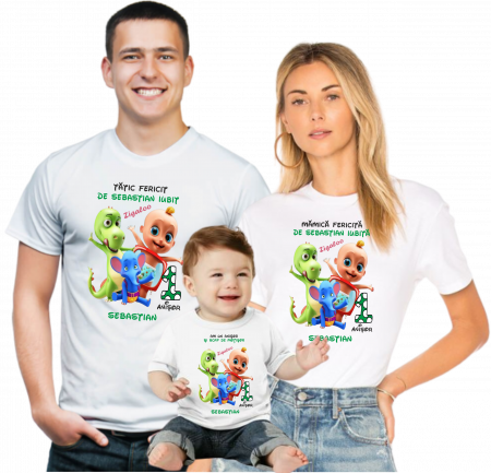 Tricouri Personalizate  cu Cocomelon pentru Petrecerea de Moț [1]