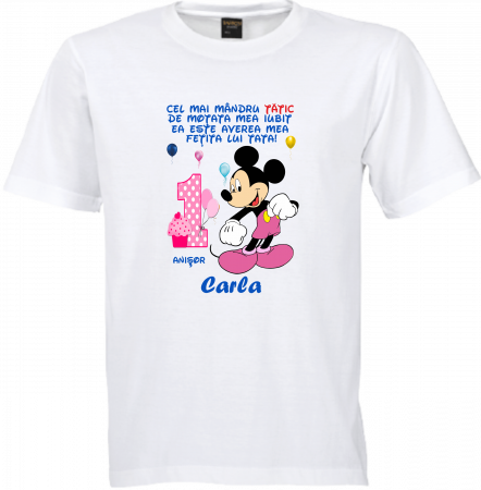 Tricouri personalizate cu Mickey Mouse pentru Fetițe Fericite [2]
