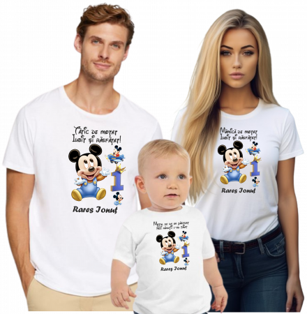 Tricouri Personalizate  cu Mickey Mouse pentru Petrecerea de Moț.  [1]