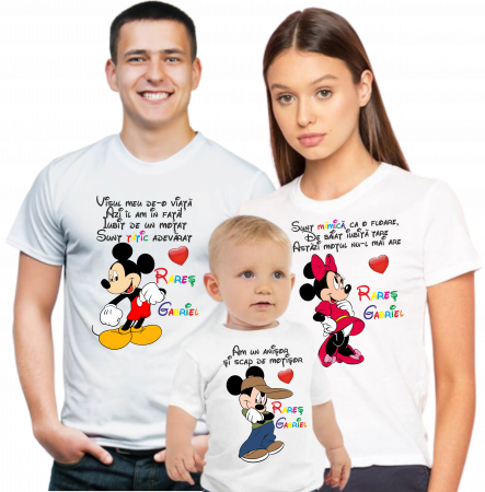 Tricouri personalizate cu Mickey pentru primul moț al copilului tău [1]