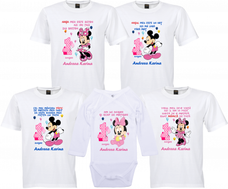 Tricouri pentru moț - Tricouri Personalizate  cu Mickey si Minnie pentru Întâlniri de Familie