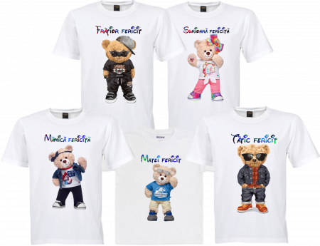 Model Ursuleți - Tricouri Personalizate cu Ursuleți simpatici
