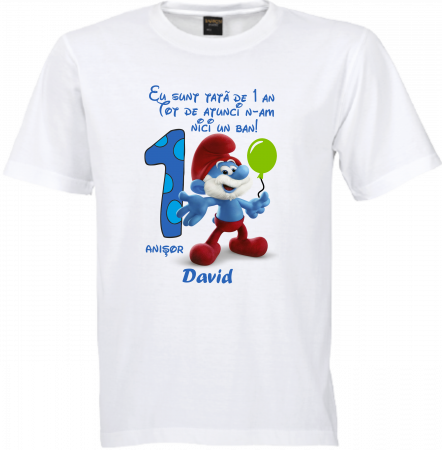 Tricouri Personalizate pentru moț cu tematica Ștrumfi [3]