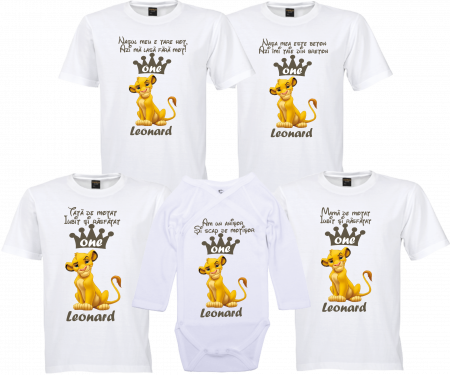 Model Simba Lion King - Tricouri Personalizate Simba pentru Micii Fani