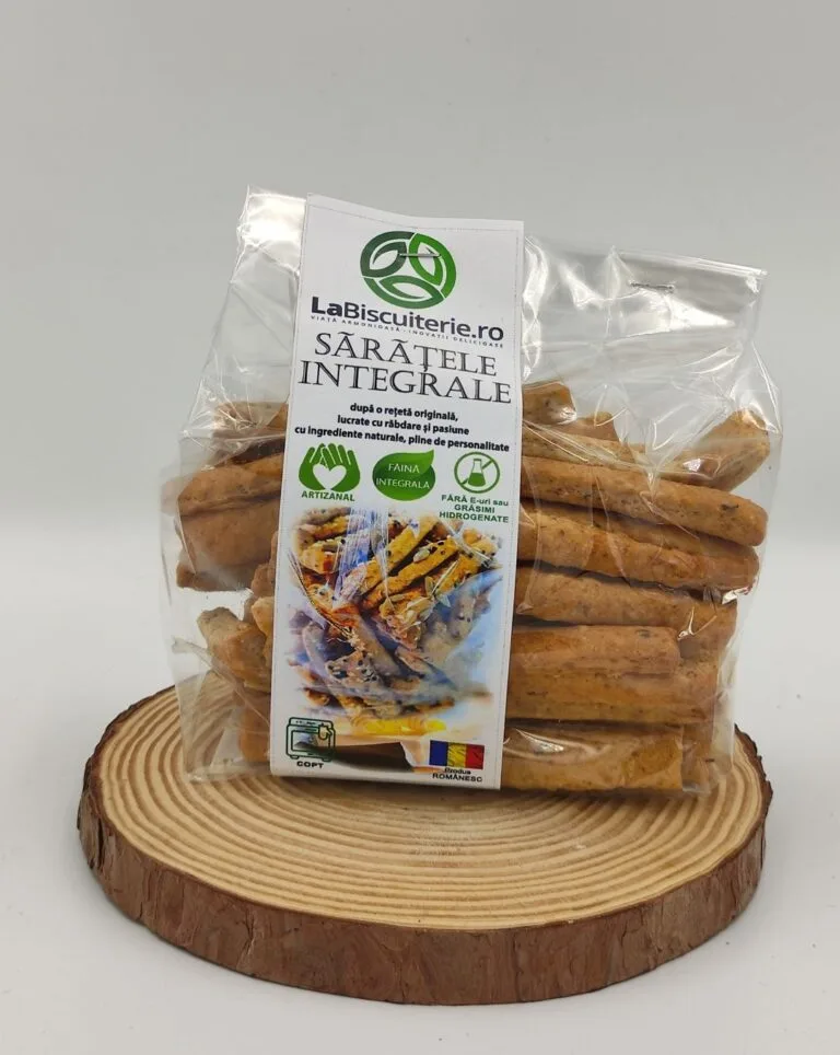 Sărățele Integrale cu Unt și Chimen | 190g [1]
