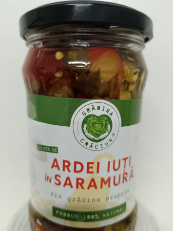 Conserve legume - Salată de ardei iute în saramură