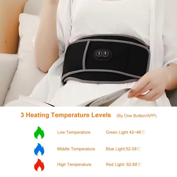Centura  termica reincarcabila cu infrarosii pentru zona lombara si abdomen [4]