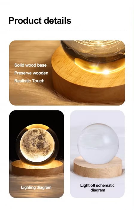 Lampa decorativa cu glob de sticla [3]