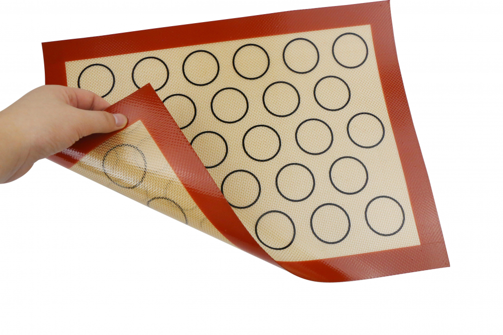 Set de Covoare de silicon pentru copt, 42x30 cm, reutilizabil, maro [2]