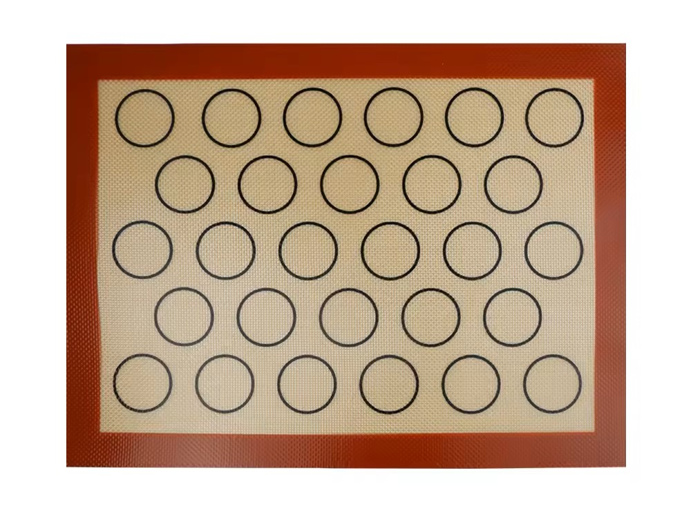 Set de Covoare de silicon pentru copt, 42x30 cm, reutilizabil, maro [6]