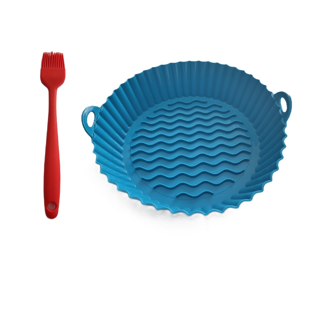 Set tava din Silicon pentru Airfrier, 20.5x17.5x5cm, Universal, si Pensula silicon, 20 cm [1]