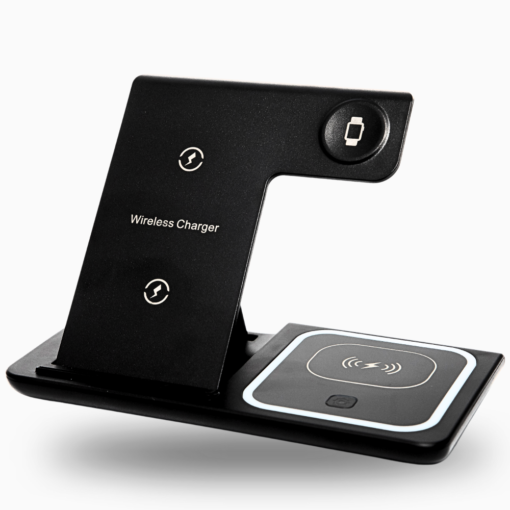 Stația de încărcare wireless 3 în 1 pentru Smartphone-uri, Apple Watch, AirPods [2]