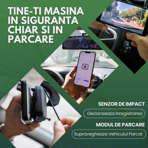 Camera de bord auto(fata+spate) 4k,  ecran tactil de 12”,  wifi, GPS, Video Recorder [5]