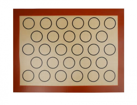 Set de Covoare de silicon pentru copt, 42x30 cm, reutilizabil, maro [5]