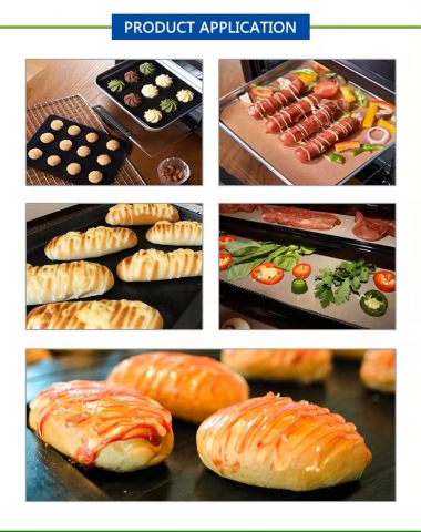 Set folii teflon pentru Grill, profesionala, 40x32 cm, antiaderenta, folosinta indelungata, neagra [3]