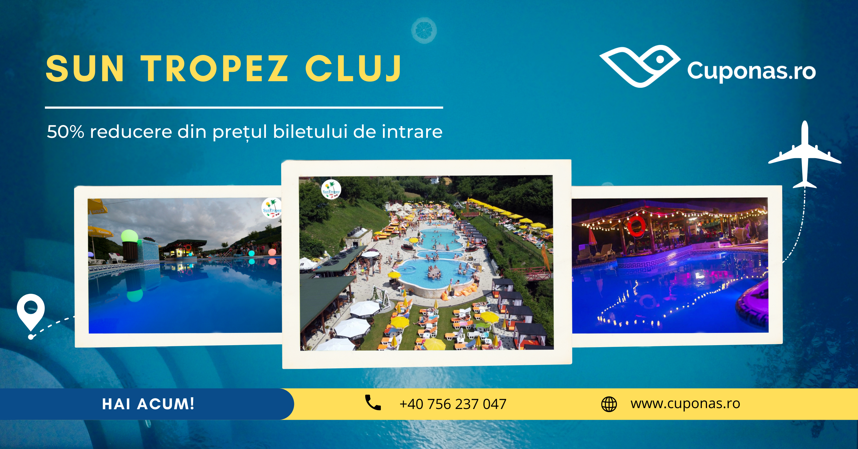Sun Tropez – piscine, distracție și soare pe plajele Clujului