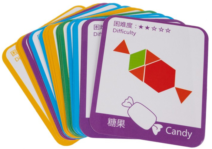 Puzzle-ului educativ cu forme geometrice, tangram Montessori – KRUZZEL [6]